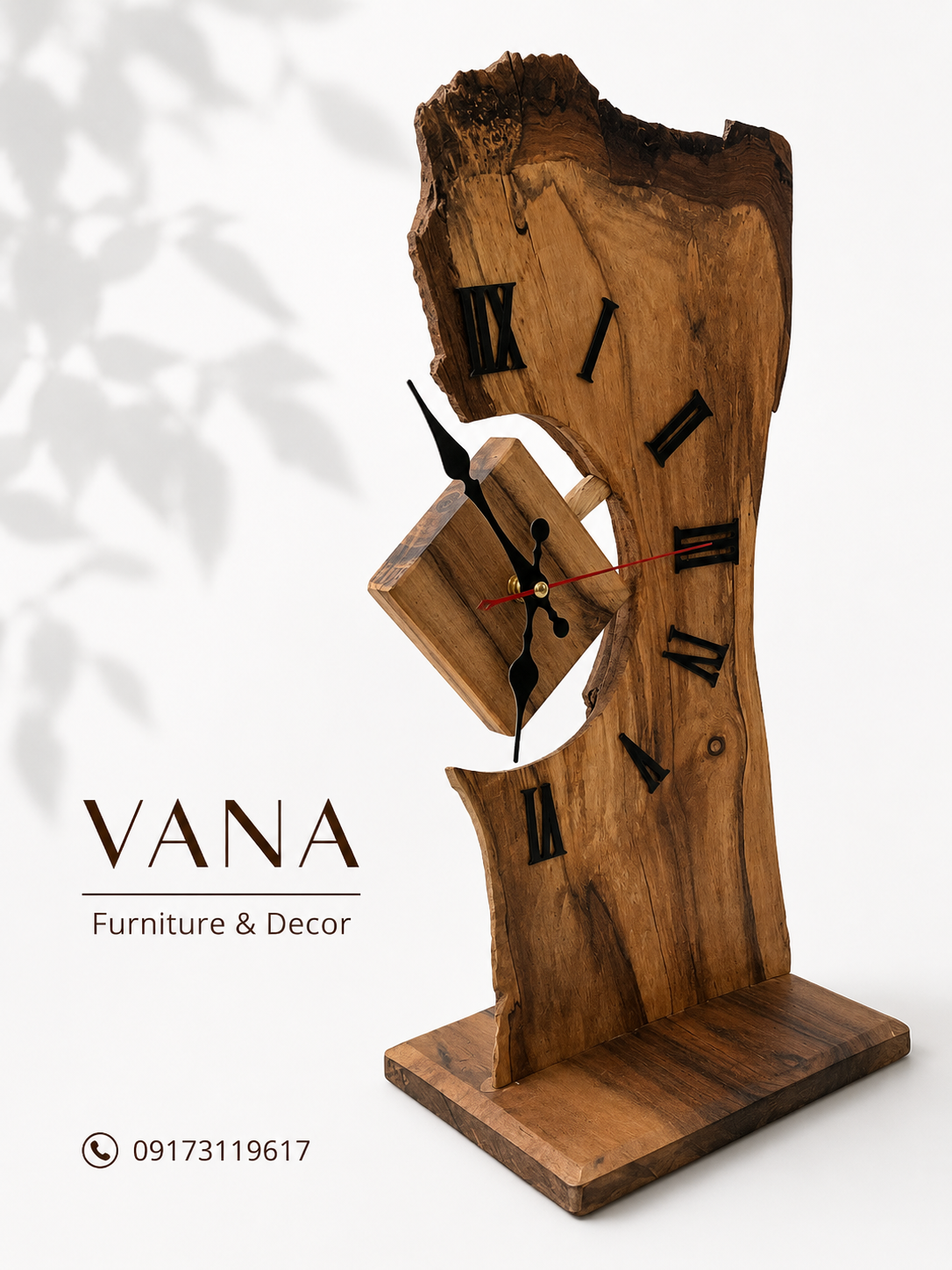 ساعت چوبی VANA؛ وقتی زمان با طبیعت معنا پیدا می‌کند 🌳⏳
